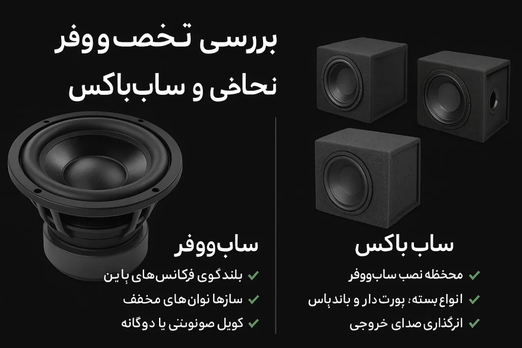 تفاوت ساب‌ووفر و ساب‌باکس