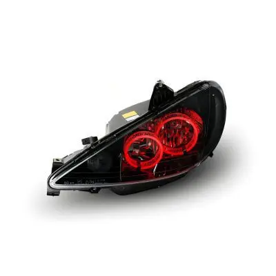 چراغ جلو ۲۰۶ طرح نئون دار دو رینگ